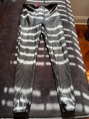 SPANX Metallic Silver Leggings